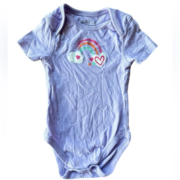 6-12 Month Girls Short Sleeve Diaper Shirt/Onesie Bundle - Picture 3 of 7